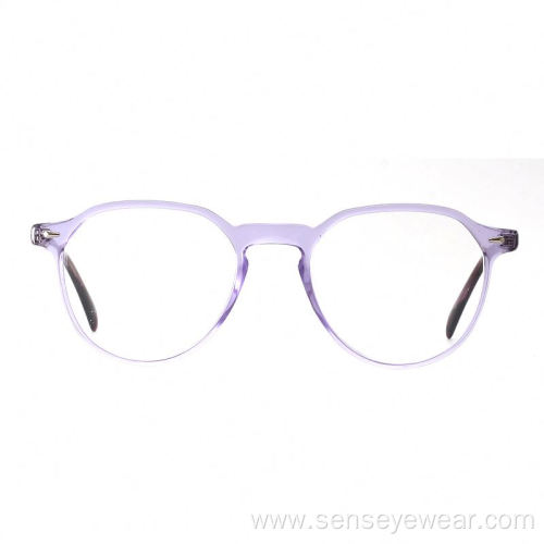 Round Ladies Fashion ECO Acetate Optical Frames Eyeglasses